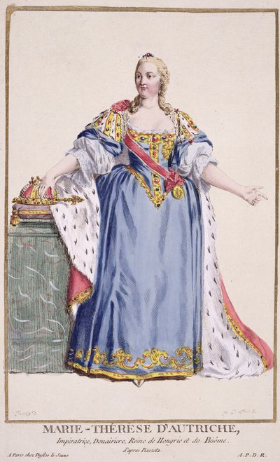 Maria Theresia (1717-80) Keizerin van Oostenrijk, uit 